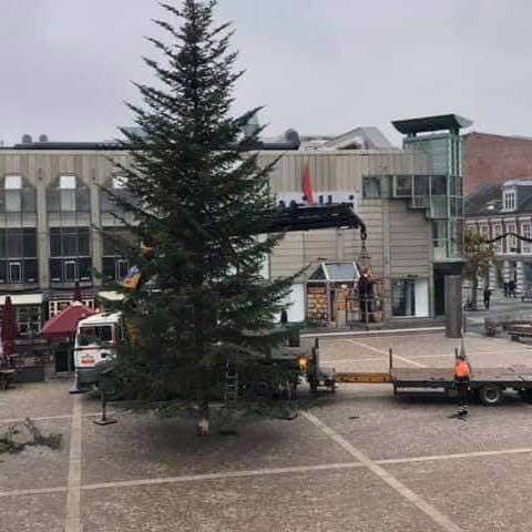 Juletræ til torvet i Esbjerg
